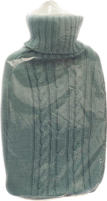 FROSCH Wärmflasche PVC 1.8l Strickbezug pastellblau (1 Stk)