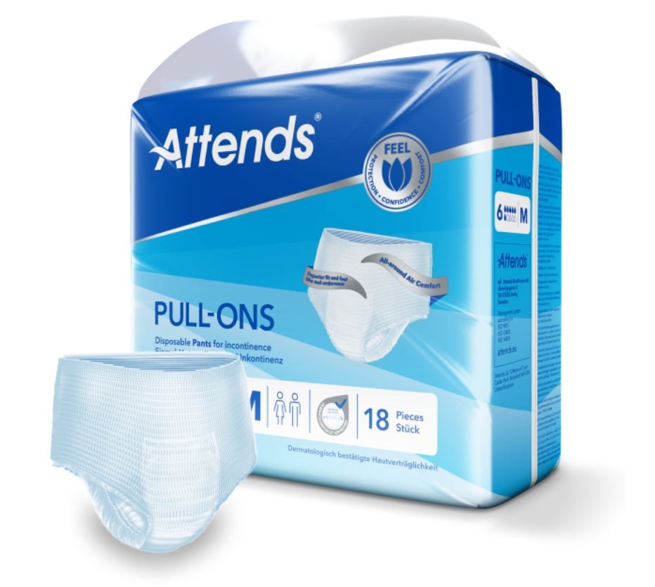 Attends Pull Ons 6 Medium (18 Stk)