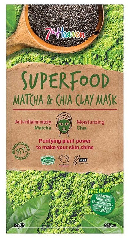 7th Heaven Superfood Matcha & Chia Clay Mask (10ml)