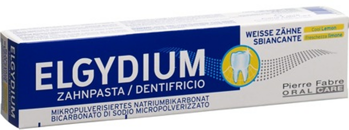 ELGYDIUM Weisse Zähne Zahnpasta Lemon (75ml)