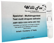 Willi Fox Forensischer Multi-6 Drogentest Speichel (2 Stk)