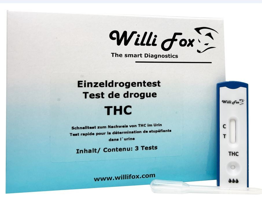 Willi Fox Forensischer Drogentest THC Urin (3 Stk)