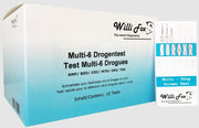 Willi Fox Forensischer Multi-6 Drogentest Urin (10 Stk)