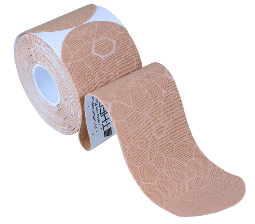 TheraBand Kinesiology Tape Precut Roll Beige/Beige 5cm x 25cm (1 Stk)