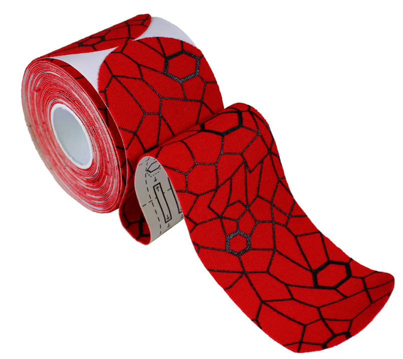 TheraBand Kinesiology Tape Precut Roll Red/Black 5cm x 25cm (1 Stk)
