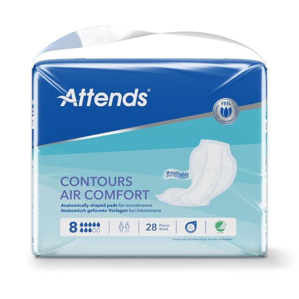 Attends Contours Air Comfort 8 Protections (28 pces)