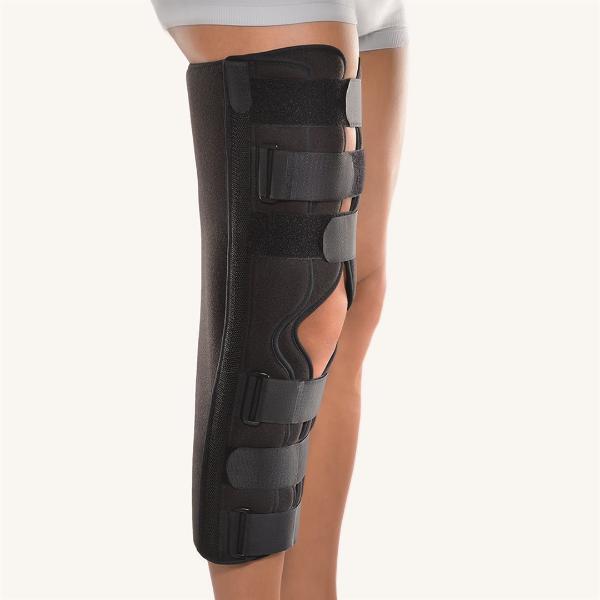 Bort Attelle d'immobilisation du genou 0° 45cm noire (1 pce)