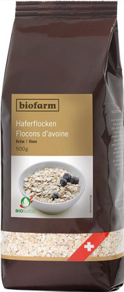 biofarm Haferflocken fein Knospe (500g)