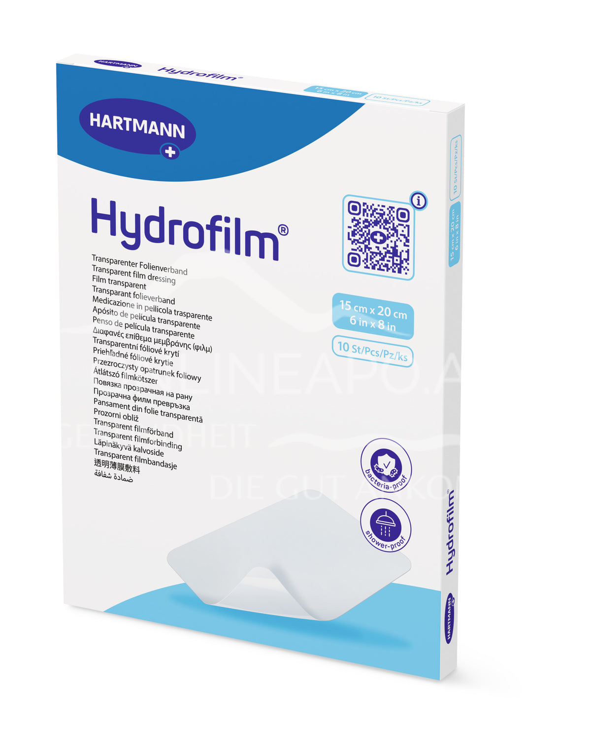Hydrofilm Transparentverband 15 x 20cm steril (10 Stk)