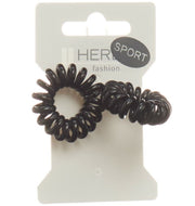 Herba Haarbinder 3.8cm schwarz (2 Stk)