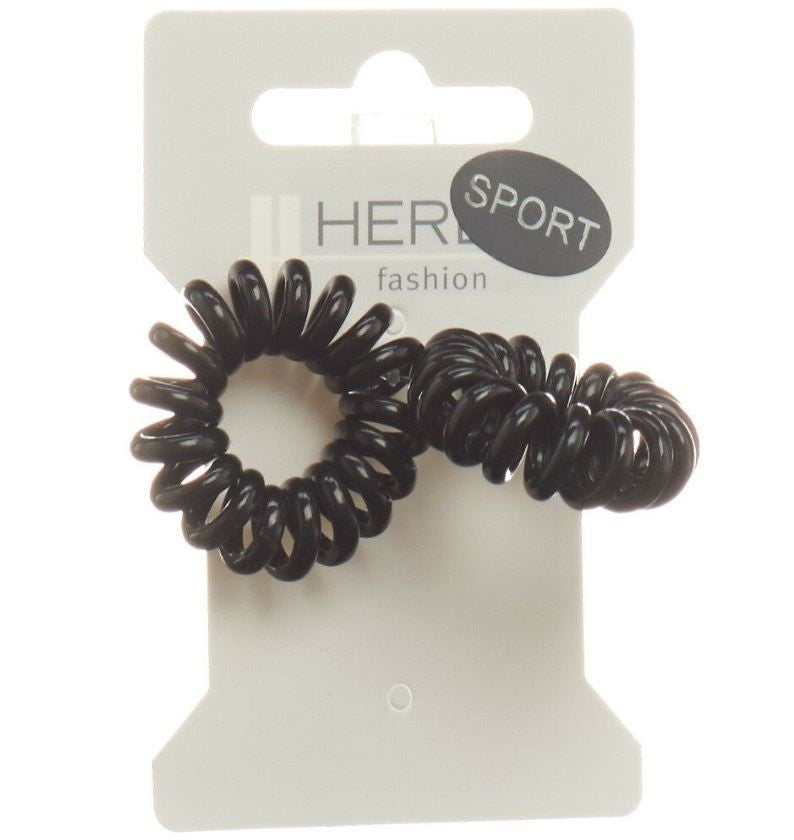 Herba Haarbinder 3.8cm schwarz (2 Stk)