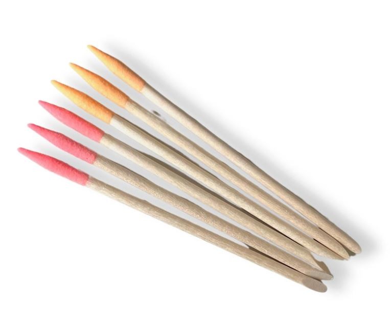 Herba Manikür-Stäbchen Feilspitze rosa/peach (6 Stk)