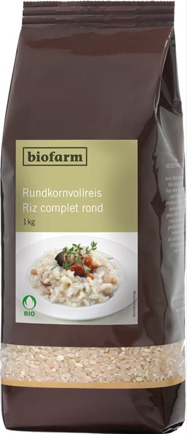 biofarm Rundkornvollreis Knospe (1kg)