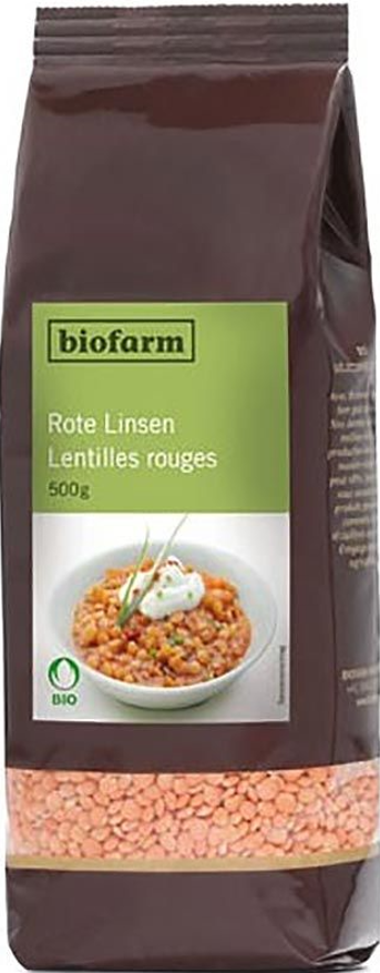 biofarm Rote Linsen Knospe (500g)