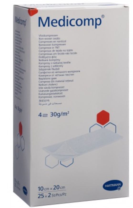 Medicomp 4 fach S30 10x20cm steril (25x2 Stk)