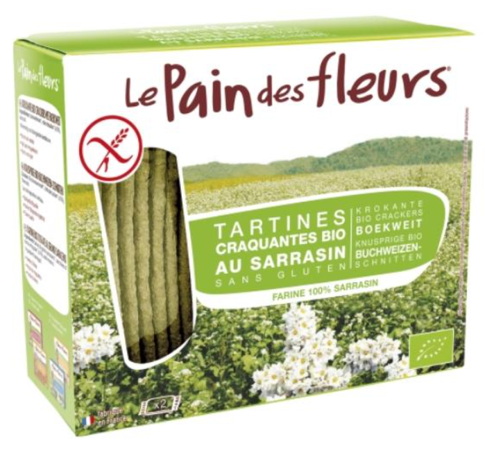 Le Pain des fleurs Blumenbrot Knusprige Bio Buchweizen-Schnitten (300g)