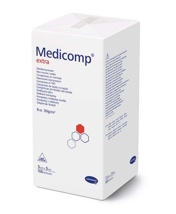 Medicomp Extra 6 fach S30 5x5cm unsteril (100 Stk)