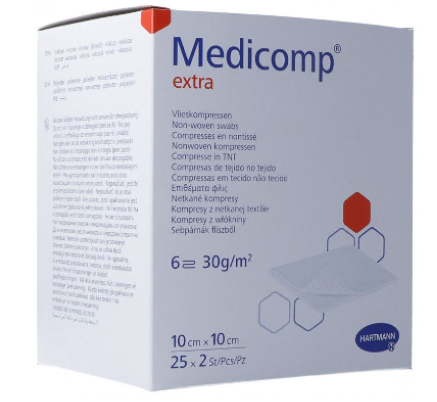 Medicomp Extra 6 fach S30 10x10cm unsteril (100 Stk)