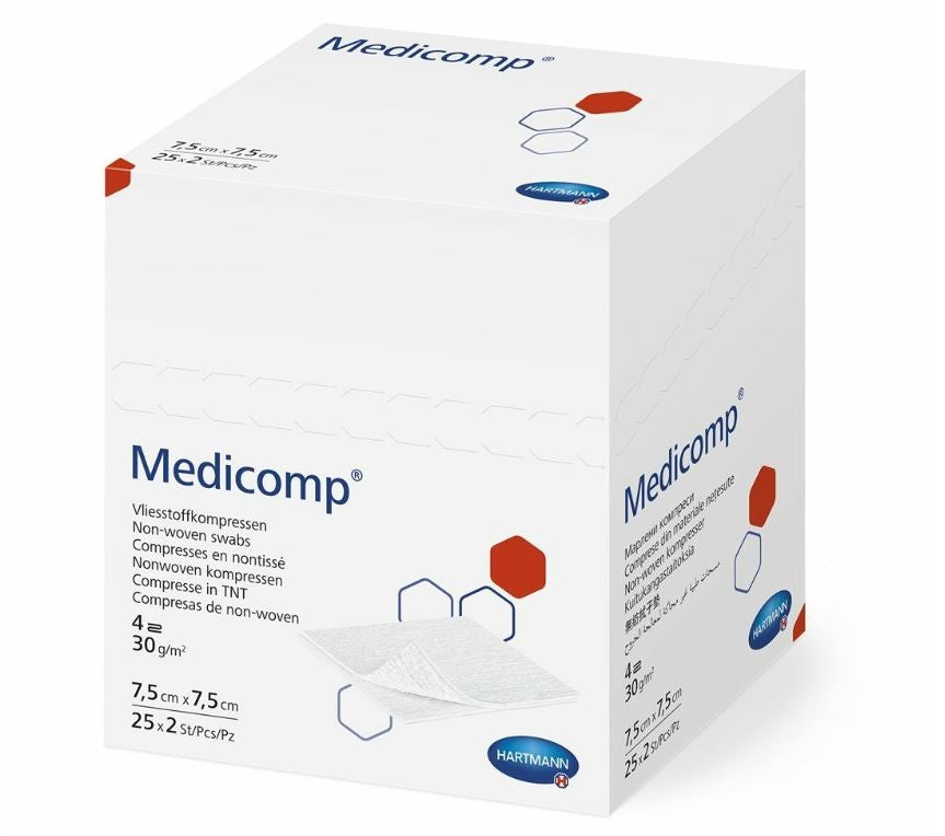 Medicomp Bl 4 fach S30 7.5x7.5 steril (100x2 Stk)