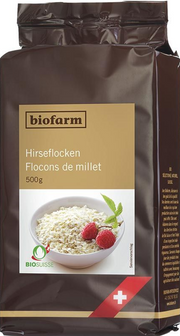 Biofarm Hirseflocken Knospe (500g)