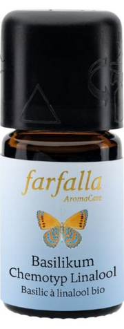 Farfalla ätherisches Öl Basilikum Chemotyp Linalool bio Grand Cru (5ml)