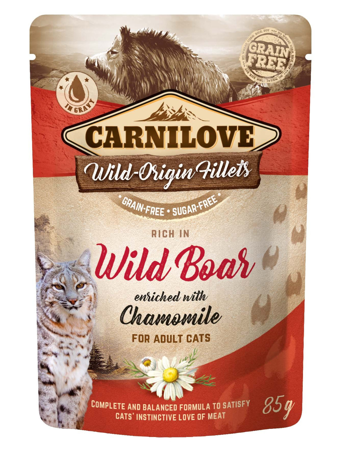 CARNILOVE Adult Pouch Ragout Wildschwein mit Kamille (85g)