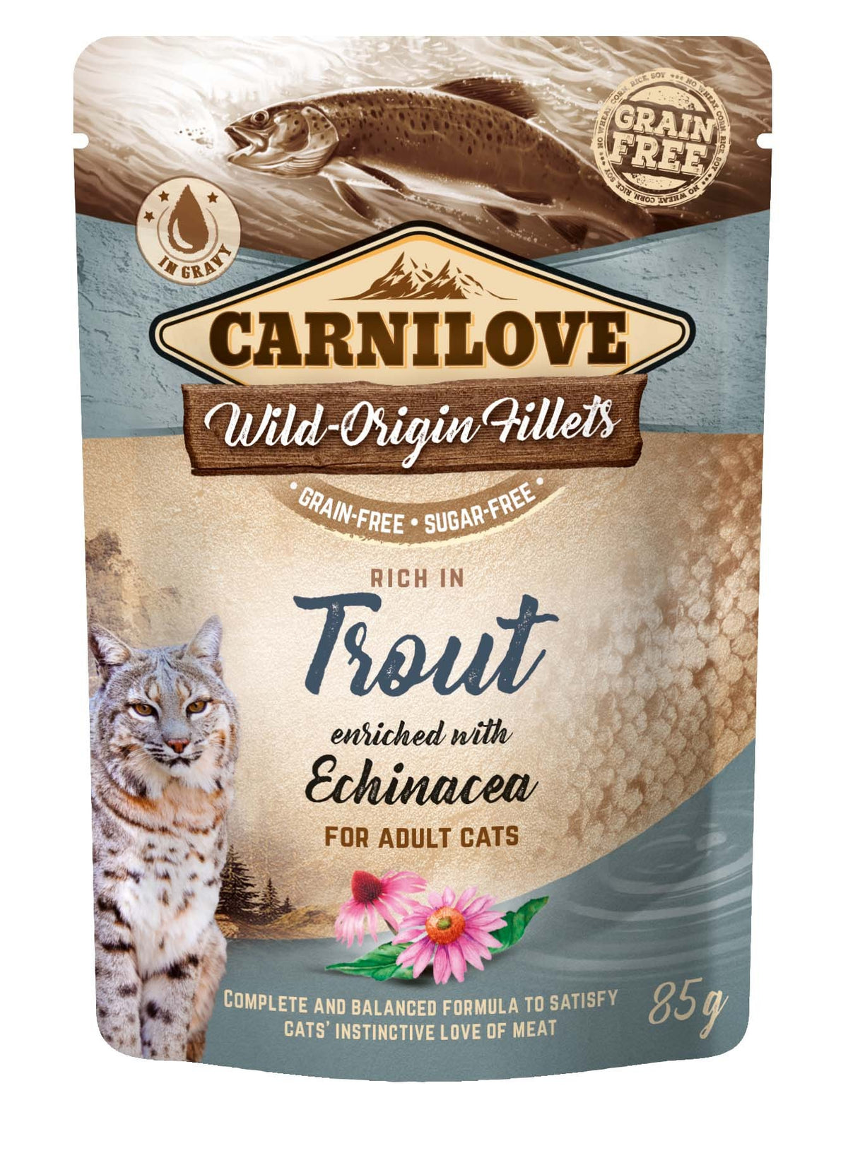 CARNILOVE Adult Pouch Ragout Forelle mit Sonnenhut (85g)