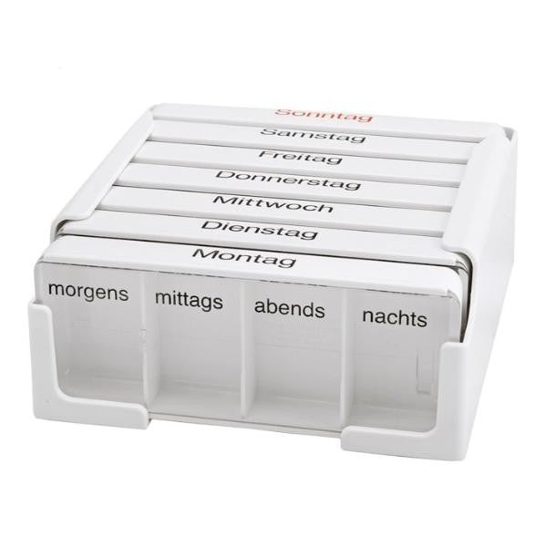 Sahag Medi-7 Medidosierer, 7 Tage, 4 Fächer, weiss, Deutsch (1 Stk)