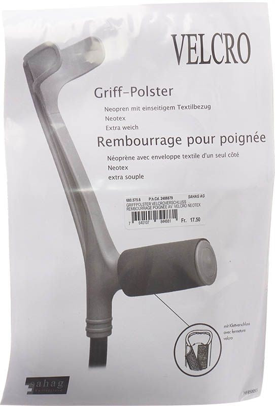 Sahag Griffpolster Neotex Velcro schwarz (1 Paar)