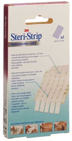 3M Steri-Strip 3x75mm weiss verstärkt (2x5 Stk)
