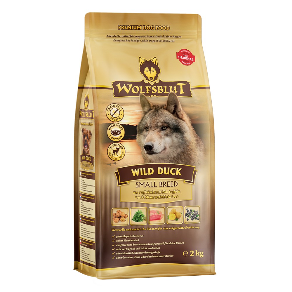 Wolfsblut Adult Small Breed Ente mit Kartoffel (2kg)