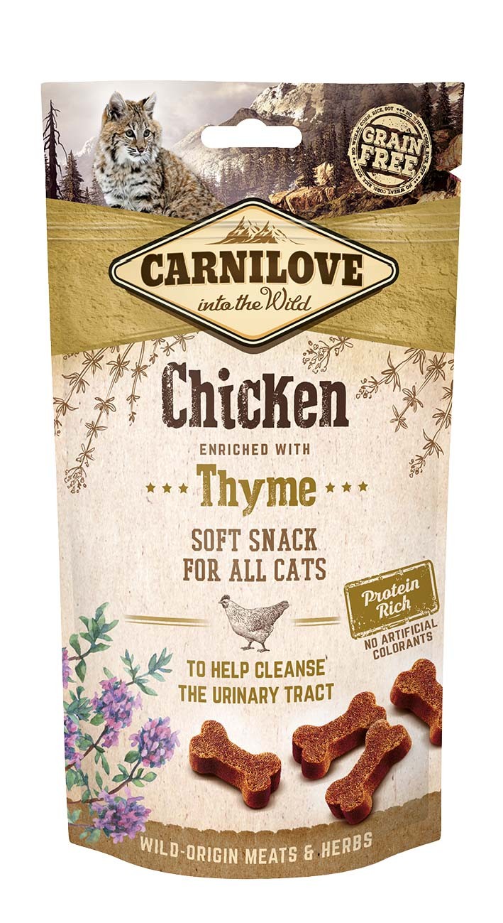 CARNILOVE Adult Soft Snack Huhn mit Thymian (12x50g)