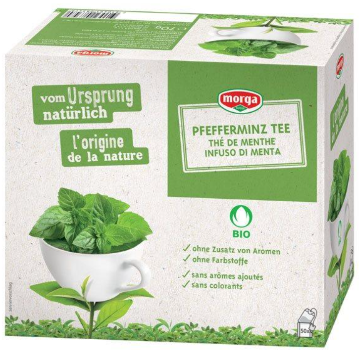 Morga Bio Pfefferminz Tee (50 Stk)