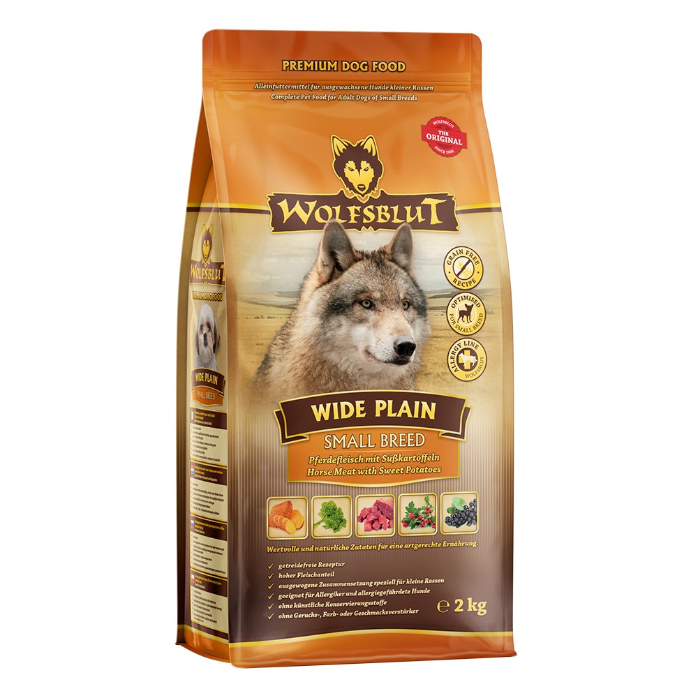 Wolfsblut Adult Small Breed Pferd mit Süsskartoffel (2kg)