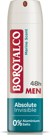 Borotalco Men Deo Spray Absolute Invisible Marine (150ml)