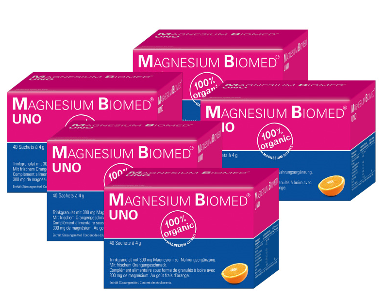 5x Magnesium Biomed Uno (40 Stk)