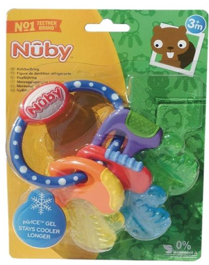 Nuby Beissring Schlüssel mit Eisgel (1 Stk)