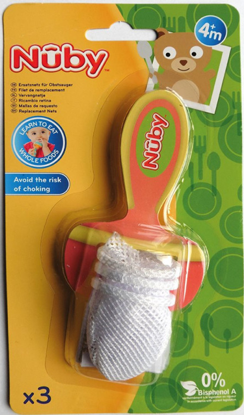 Nuby Ersatznetze Fruchtsauger Premium (3 Stk)
