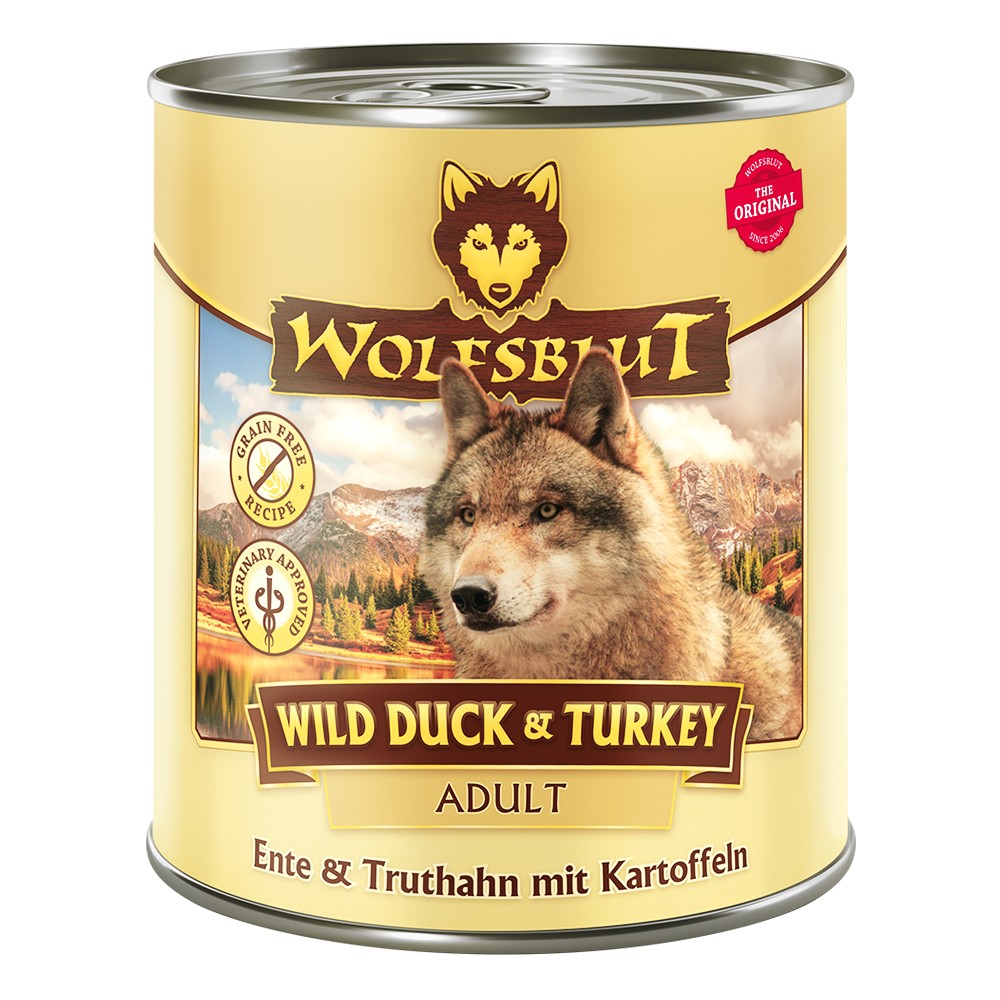 Wolfsblut Adult Ente & Truthahn mit Kartoffel (6x800g)