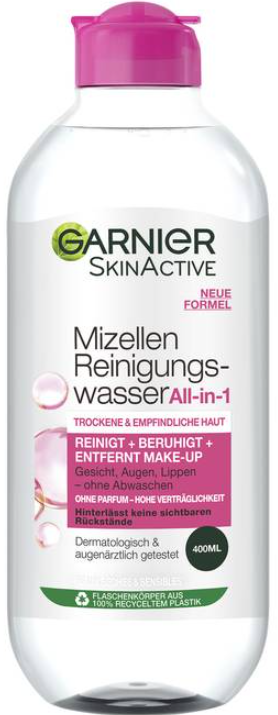 GARNIER SkinActive Mizellen Reinigungswasser All-in-1 trockene Haut (400ml)