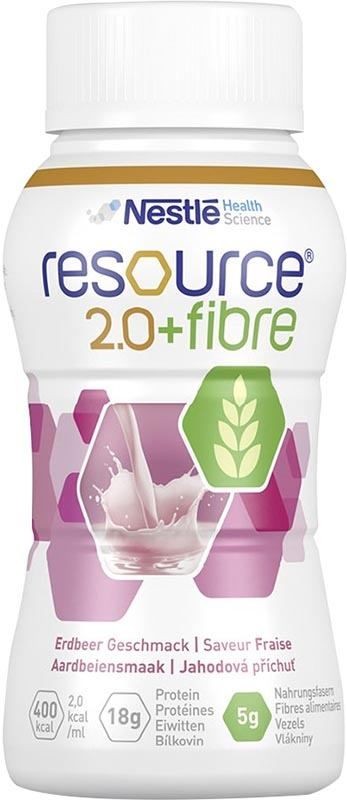 Nestlé Resource 2.0 Fibre Drink Erdbeer (4x200ml)