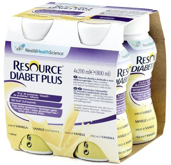 Nestlé Resource Diabet plus Vanille (4x200ml)