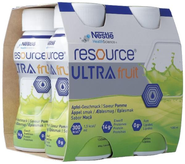 Nestlé Resource Ultra Fruit Apfel (4x200ml)