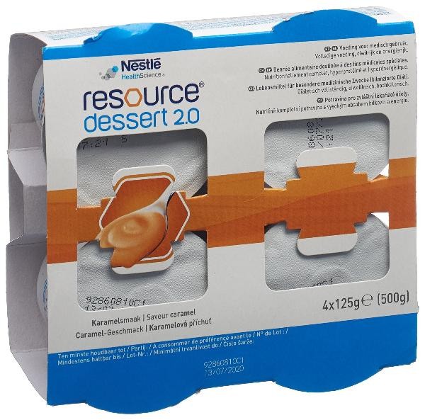 Nestlé Resource Dessert 2.0 Caramel (4x125g)