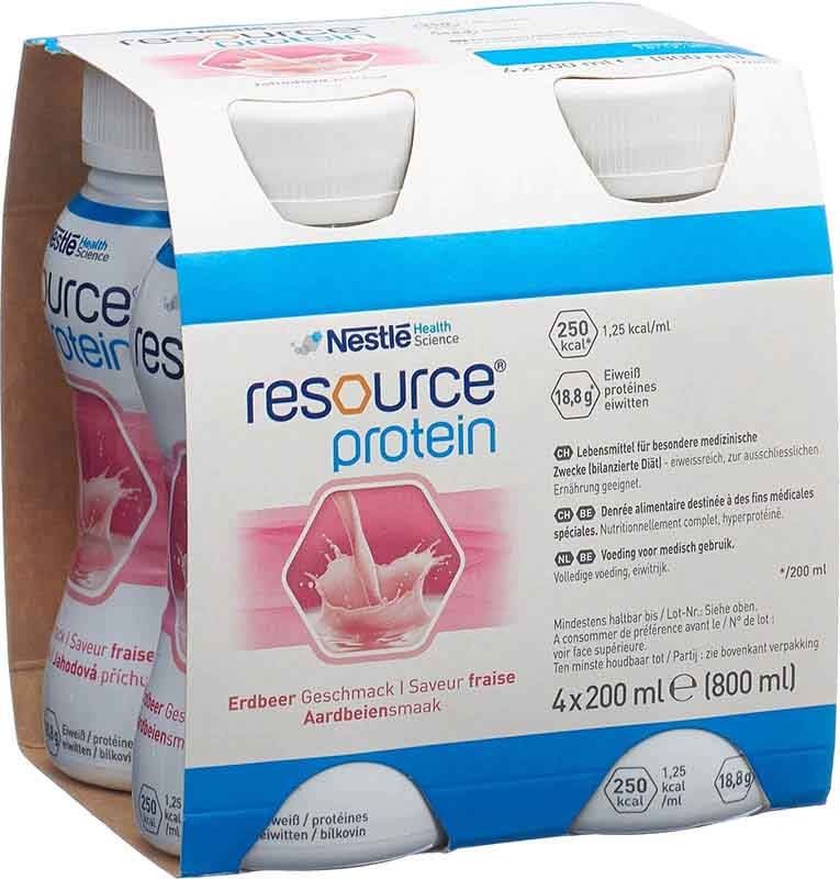 Nestlé Resource Protein Erdbeer (4x200ml)