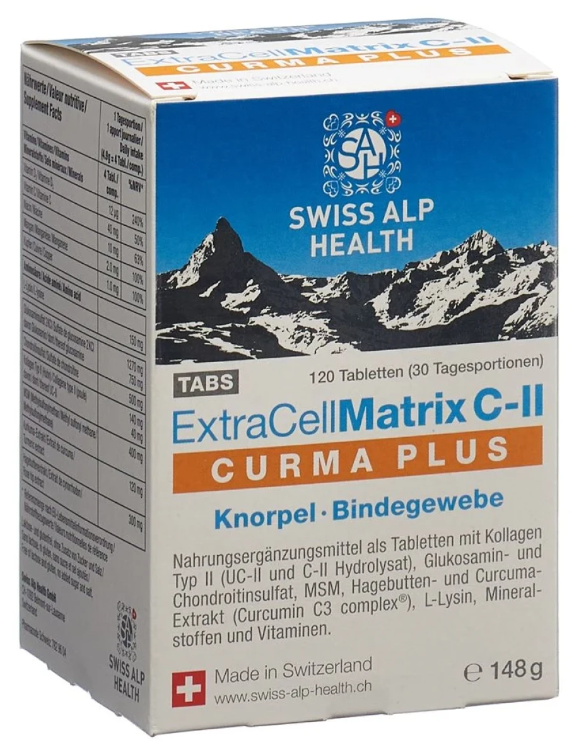 Swiss Alp Health Extra Cell Matrix C-II Curma Plus (120 Stk)