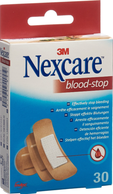 3M Nexcare blood-stop Pflaster 3 Grössen (30 Stk)