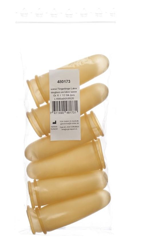 Sanor Fingerling Latex Grösse 1 (12 Stk)
