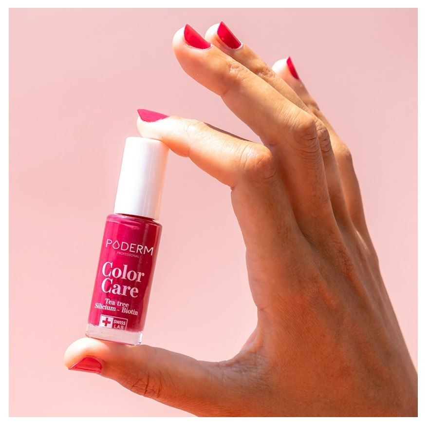 Poderm Vernis Color Care 797 Rouge Rose (8ml)