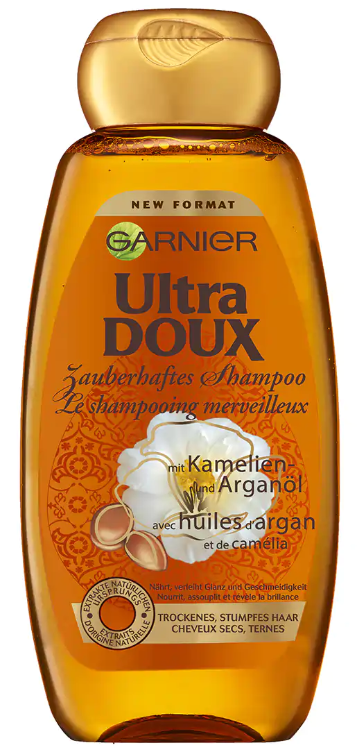 GARNIER Ultra DOUX Zauberhaftes Shampoo mit Kamelien- und Arganöl (300ml)